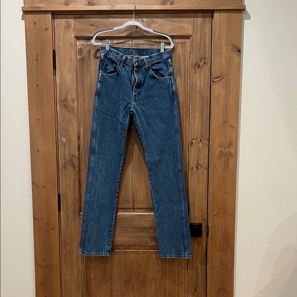 Rustler Men's Straight-Leg Jeans in Dark Blue Denim